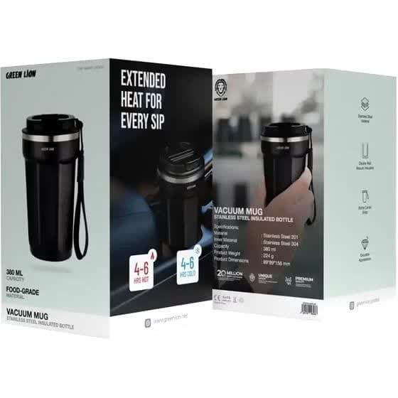 ماگ مسافرتی 380 میلیلیتری گرین لاین Vacuum Mag