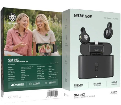 میکروفون بیسیم GM-95X گرین لاین | Green Lion GM-95X Wireless Microphone
