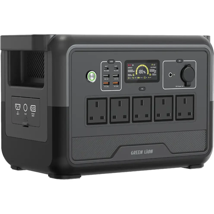 پاور استیشن Green Lion PGX1200 | توان ۱۲۰۰ وات، ظرفیت ۳۶۰۰۰ میلیآمپرساعت