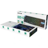 کیبورد گیمینگ سیمدار Green Lion GKM-60 | نورپردازی رنگینکمانی و طراحی جمعوجور