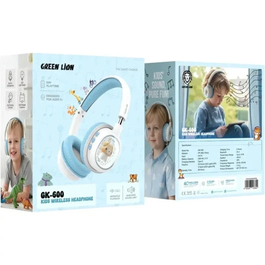 هدفون بیسیم کودک Green Lion GK-600